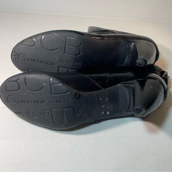BCBGeneration black leather merri heeled boot 9.5 - Picture 10 of 10